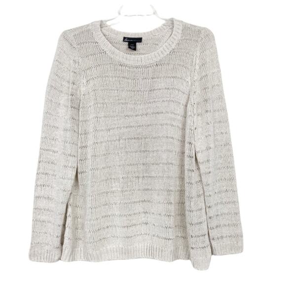 Lane Bryant Tan Metallic Knit Sweater Sz 22/24 - Picture 4 of 4